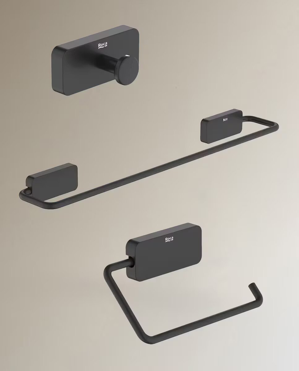 Dosificador de pared Sonata Roca - Negro Negro-3