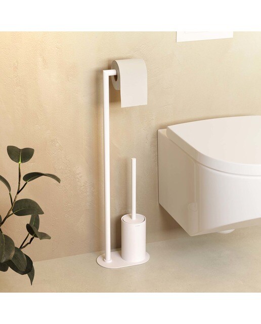 Imagen 2 de Escobillero/portarrollos para el suelo Architect S+ Cosmic - Blanco Blanco
