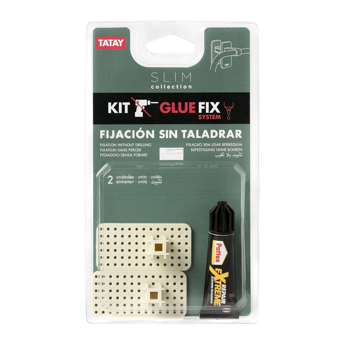 Imagen 0 de Sistema fijación Glue & Fix Slim Tatay