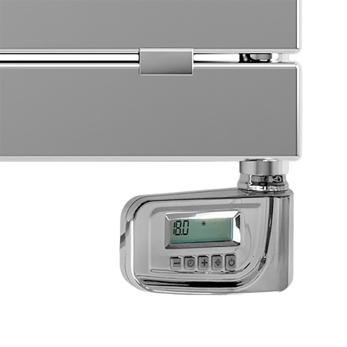 Toalheiro eléctrico decorativo 300W Iris Cromado-3