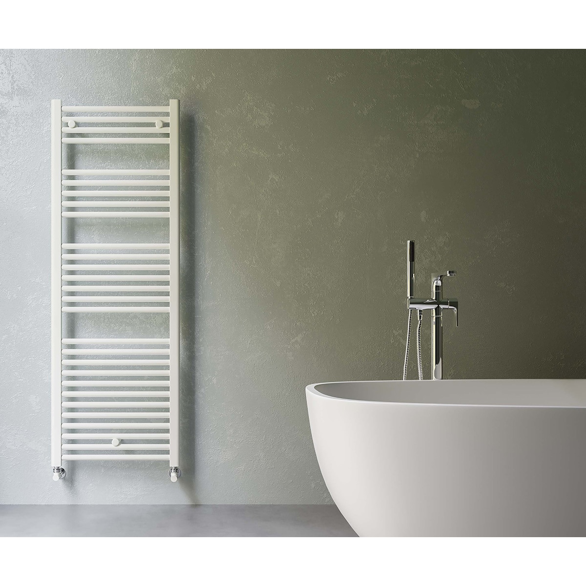 Toallero radiador Ocean 50 cm Fácula - Blanco Blanco-3