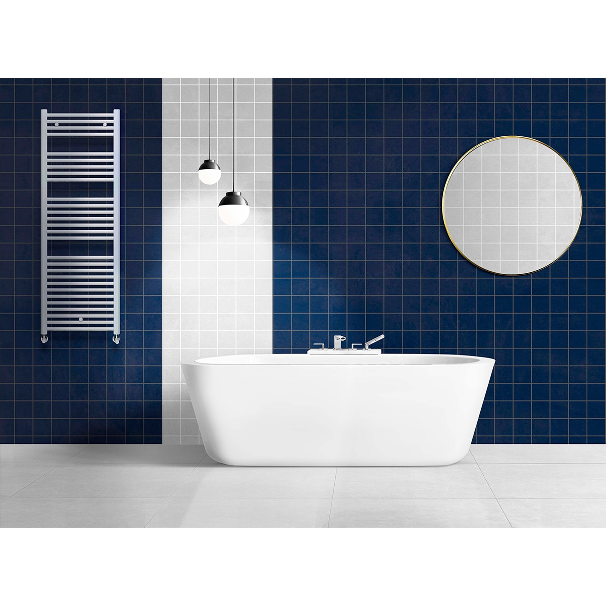 Toallero radiador Ocean 50 cm Fácula - Blanco Blanco-4