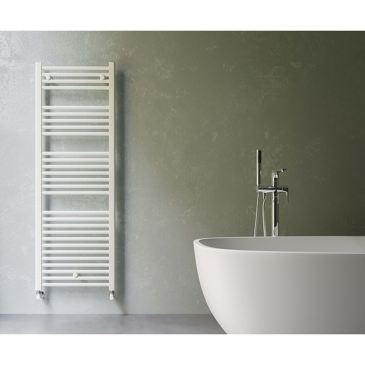 Imagen 3 de Toallero agua Ocean 803/450 Blanco Fácula - Blanco 28 tubos Blanco