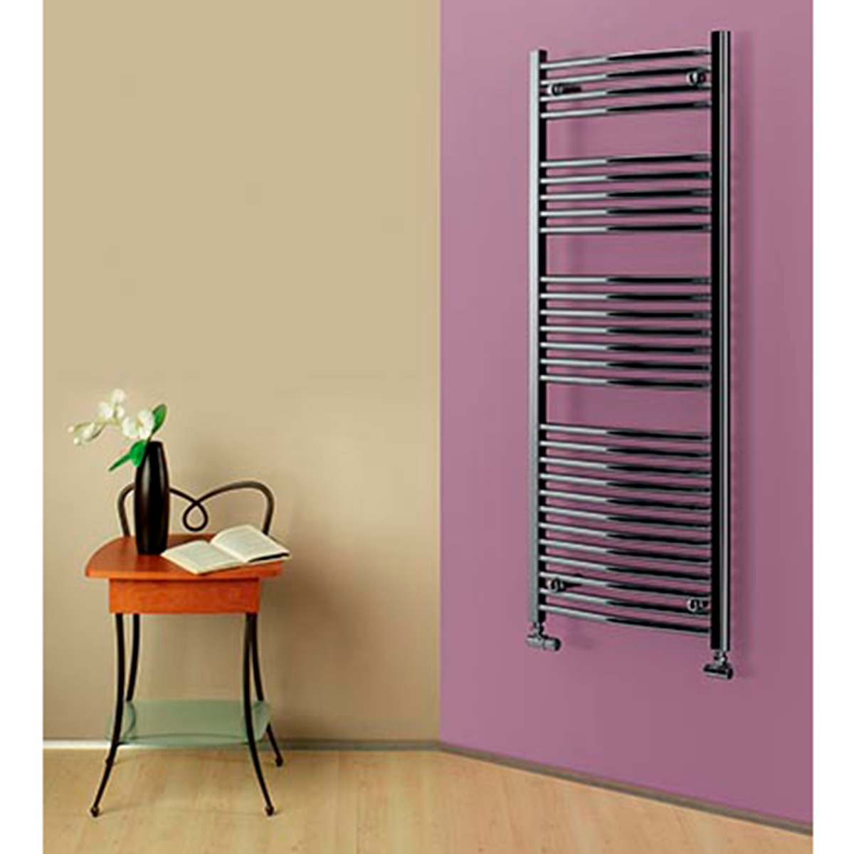 Toallero radiador Ocean 50 cm Fácula - Cromo 28 tubos Cromo-2
