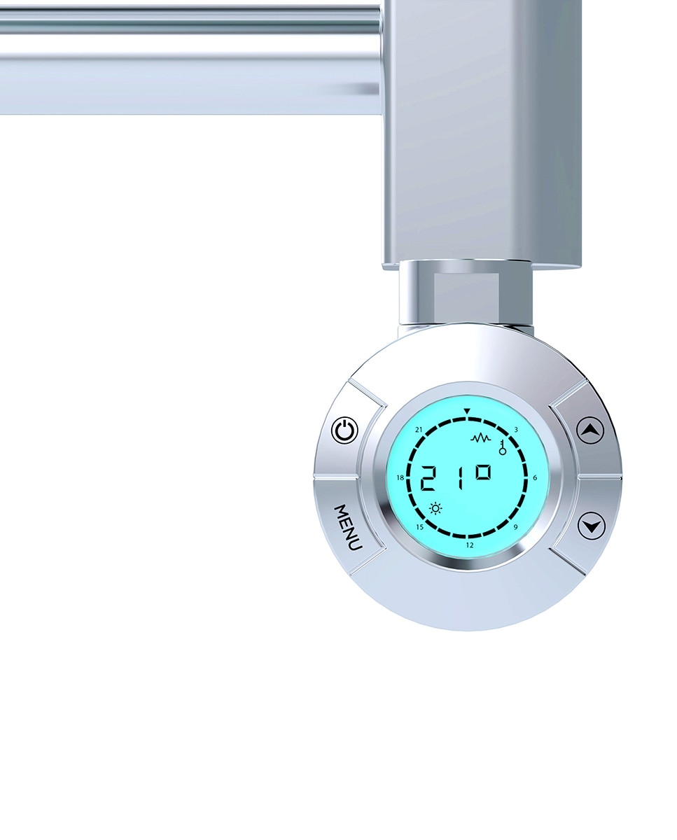 Toalheiro Elétrico Wifi Tuya T300TW - Cromado Metálico-2