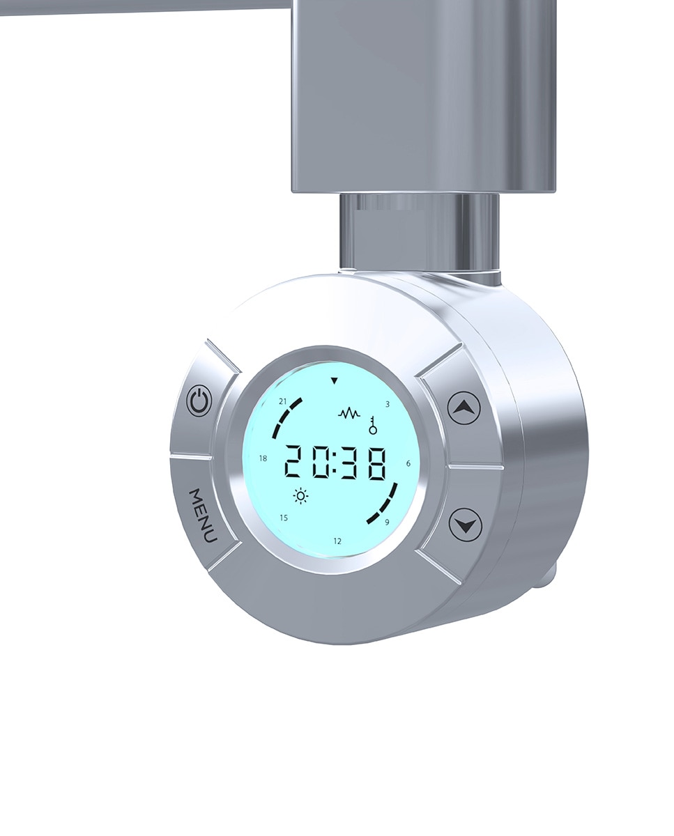 Toalheiro Elétrico Wifi Tuya T300TW - Cromado Metálico-3
