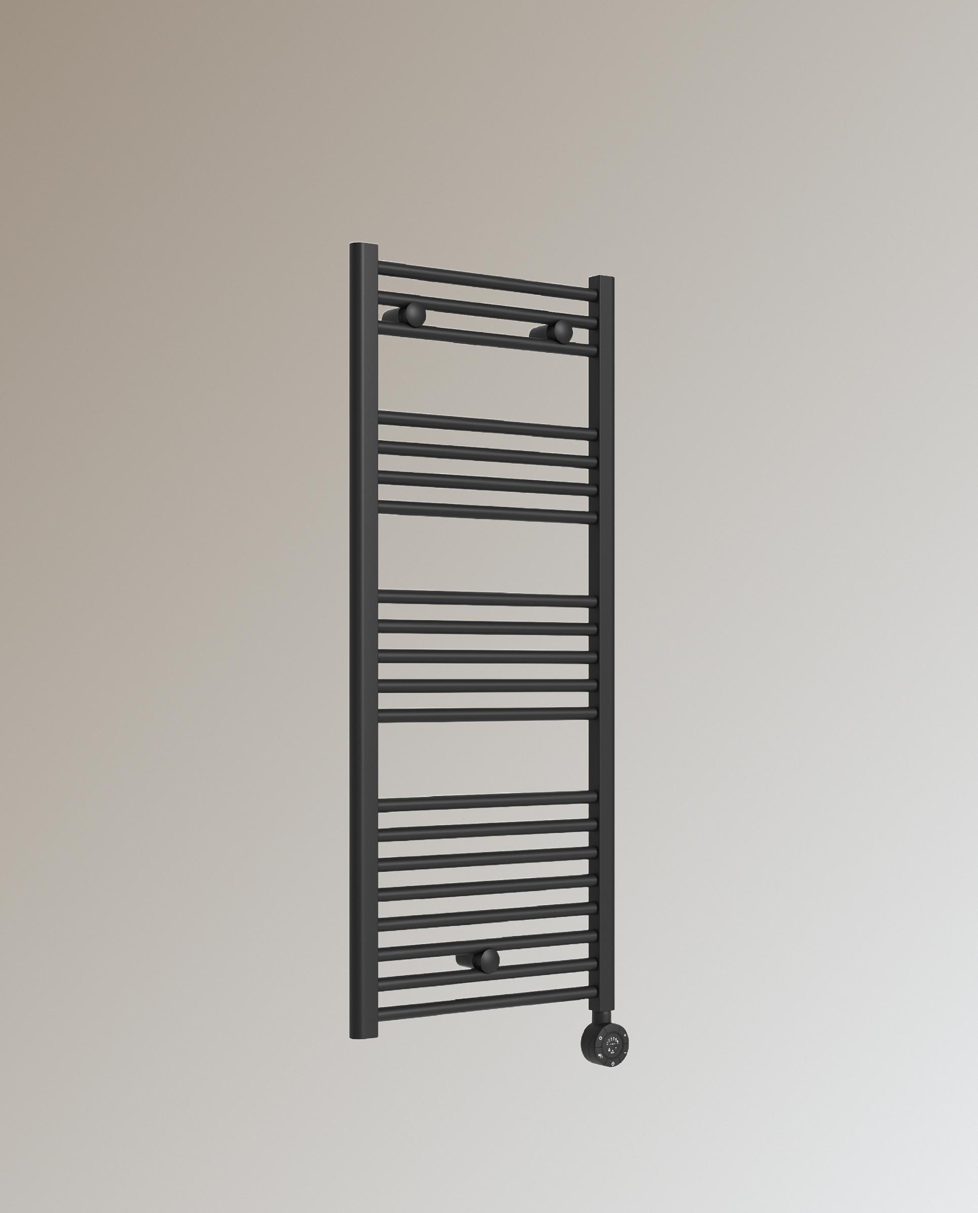 Imagem 0 de Toalheiro Elétrico de Casa de Banho E-Bormio 1200x500mm 500W Acabamento Preto Mate