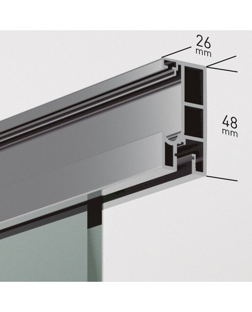 Mampara de ducha angular Estambul-8 Ibermampara - Cromo Hasta 80 x 80 cm Cromo-5