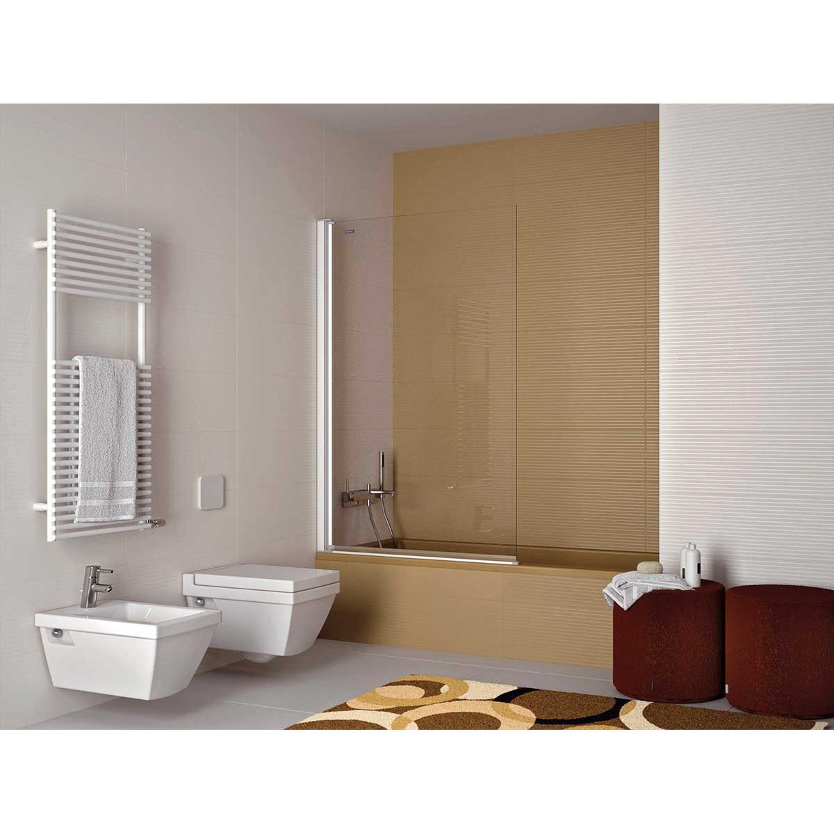 Imagen 1 de Panel abatible Bañera D1 Plus Giro Izquierdo Duscholux Plata brillo
