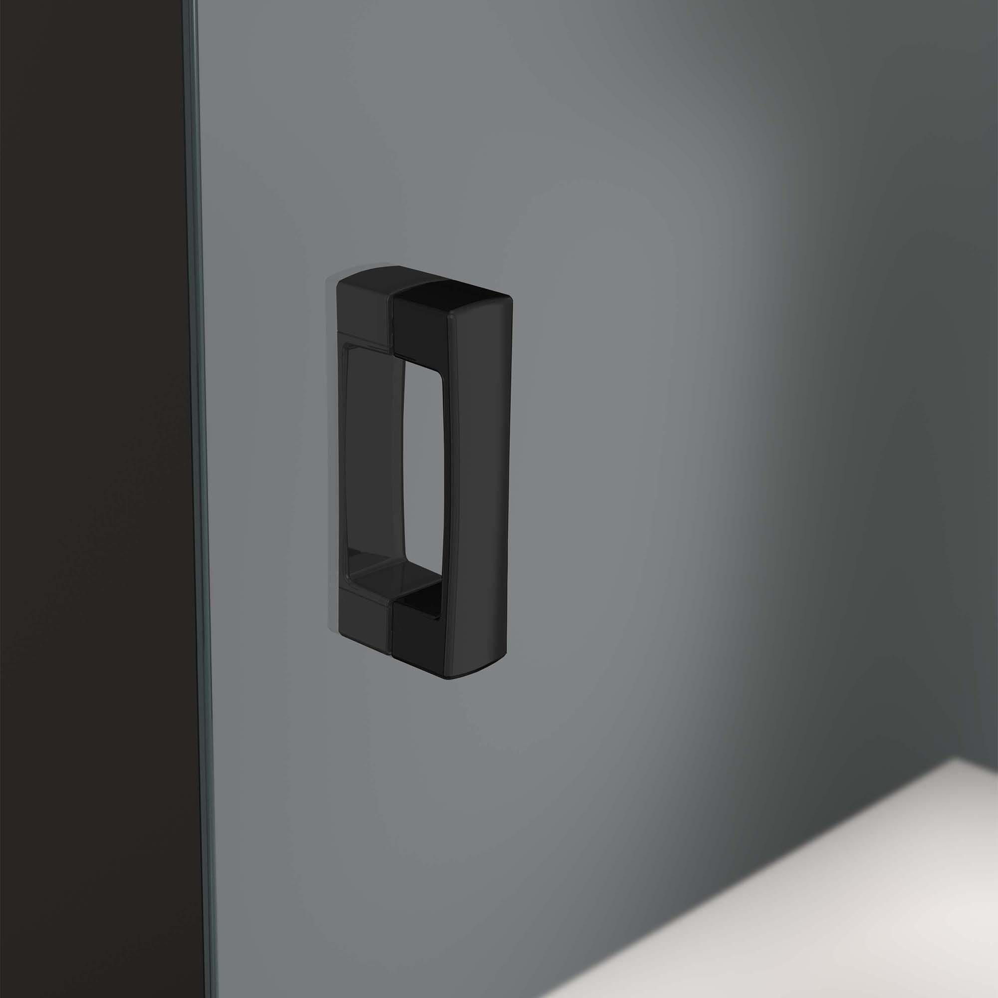 Mampara Ducha angular Newglass NG-220-V6 Profiltek - Negro mate De 80 a 110 cm Negro mate-3
