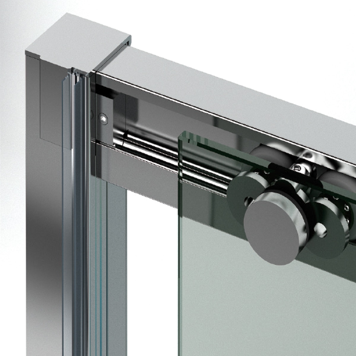 Mampara de ducha angular Versalles 2PL Ibermampara - Cromo De 176,1 a 180x66 a 80 Cromo-2