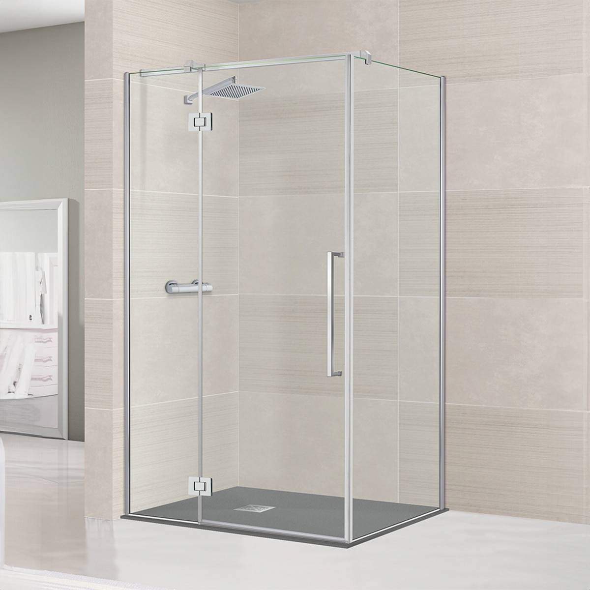 Imagen de Ibermampara Orión Articulada Mampara ducha 198 cm en OfertitasTOP