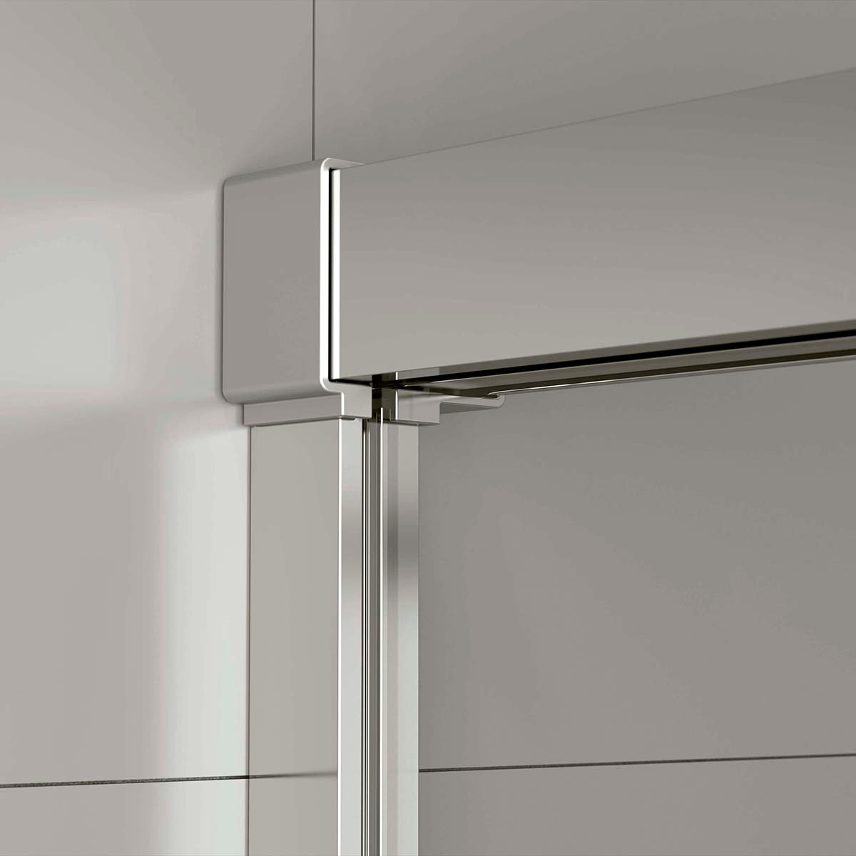 Mampara Ducha frontal D2 Gravity 2F+2P Duscholux - Plata brillo De 180,1 a 200 cm Plata brillo-2