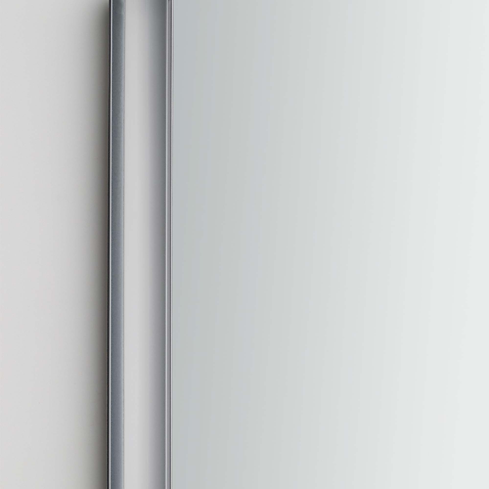 Mampara de ducha frontal Hit HI-225 Profiltek - Plata brillo De 110 a 140 cm Plata brillo-2