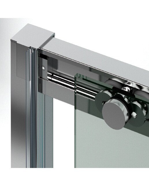 Mampara de bañera frontal Versalles 2P Ibermampara - Cromo De 96 a100 cm Cromo-2
