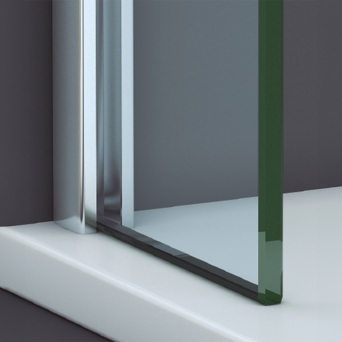 Mampara de bañera frontal Rotterdam 2P Ibermampara - Acero De 160,1 a 180 cm Acero-2