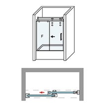 Mampara de bañera frontal Rotterdam 2P Ibermampara - Acero De 160,1 a 180 cm Acero-5