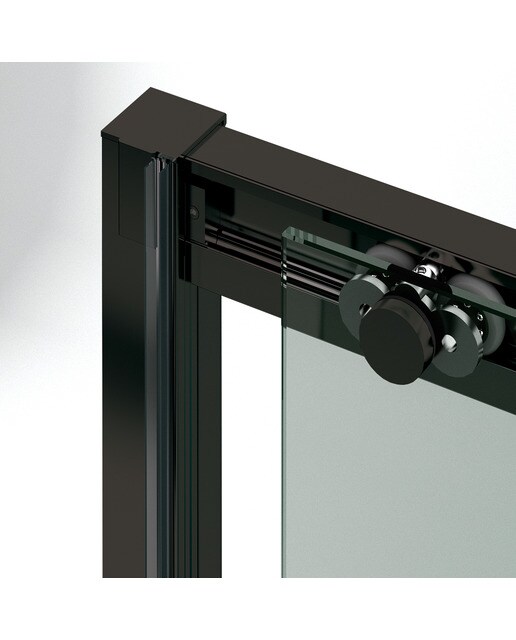 Mampara de bañera frontal Versalles 2P Ibermampara - Negro mate De 176,1 a 180 cm Negro mate-2