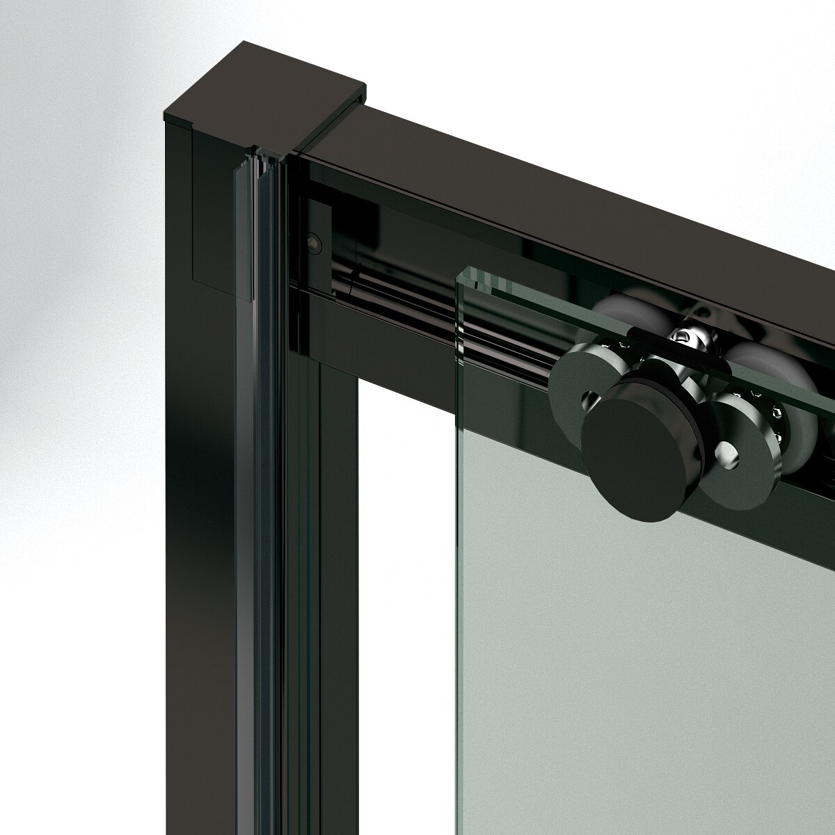 Mampara de bañera frontal Versalles 4P Ibermampara - Negro mate De 132 a 136 cm Negro mate-2