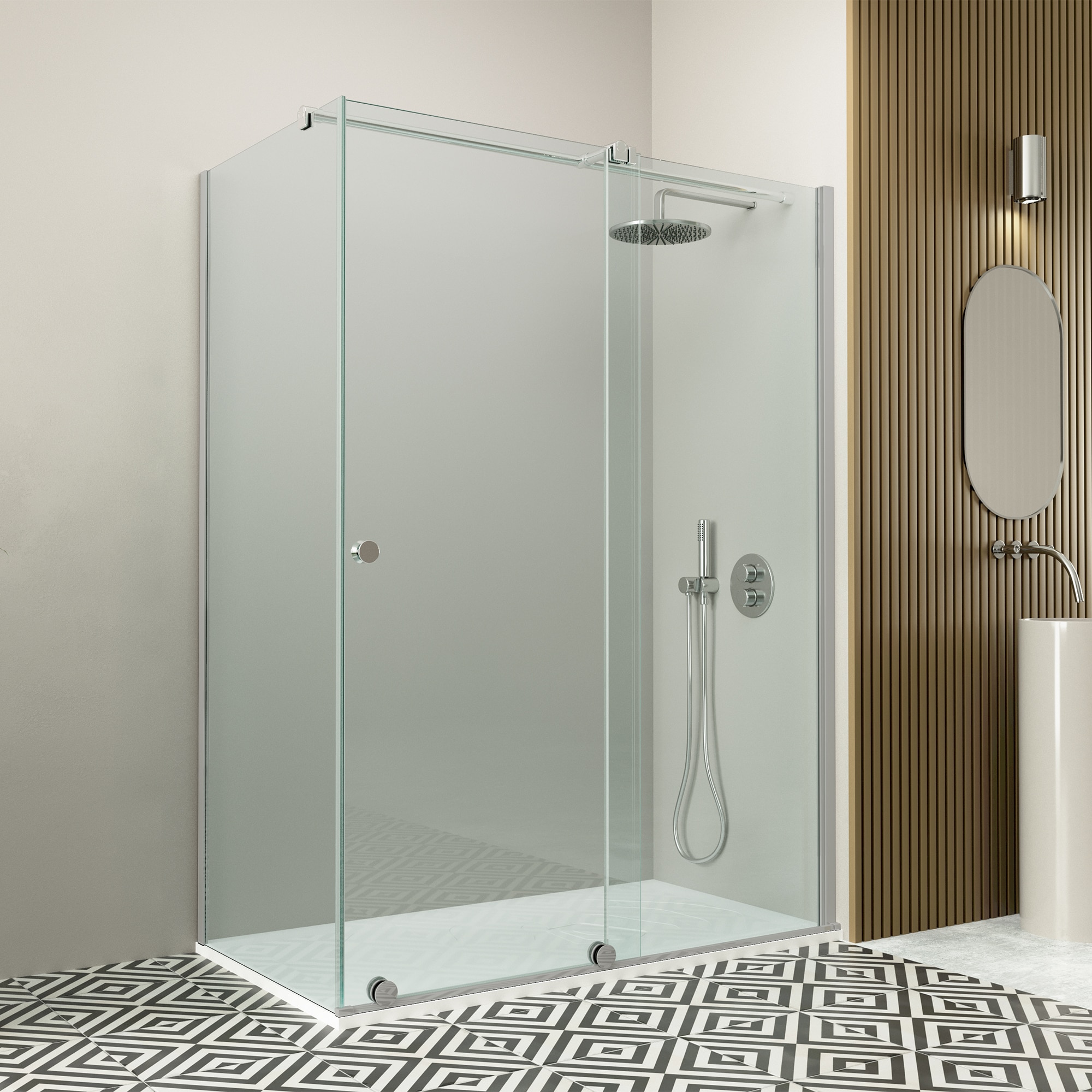 Profiltek - Mampara Ducha angular Vanity VY-216 Profiltek.