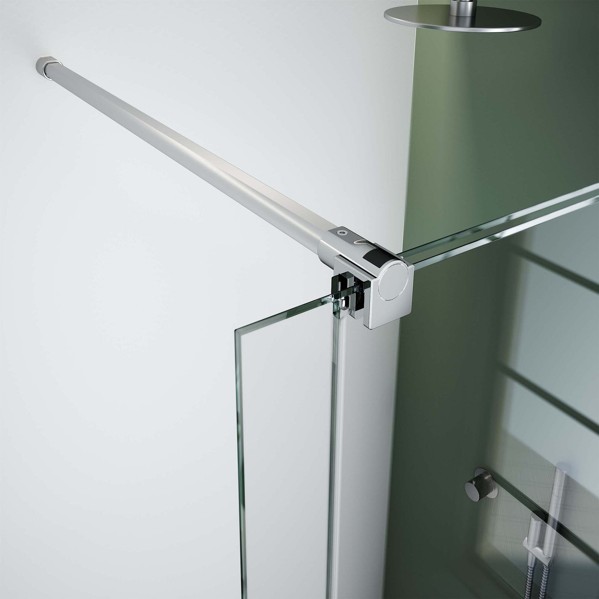 Imagen 4 de Mampara de ducha frontal Vanity VY-225 Profiltek - Cromo De 141 a 170 cm Cromo