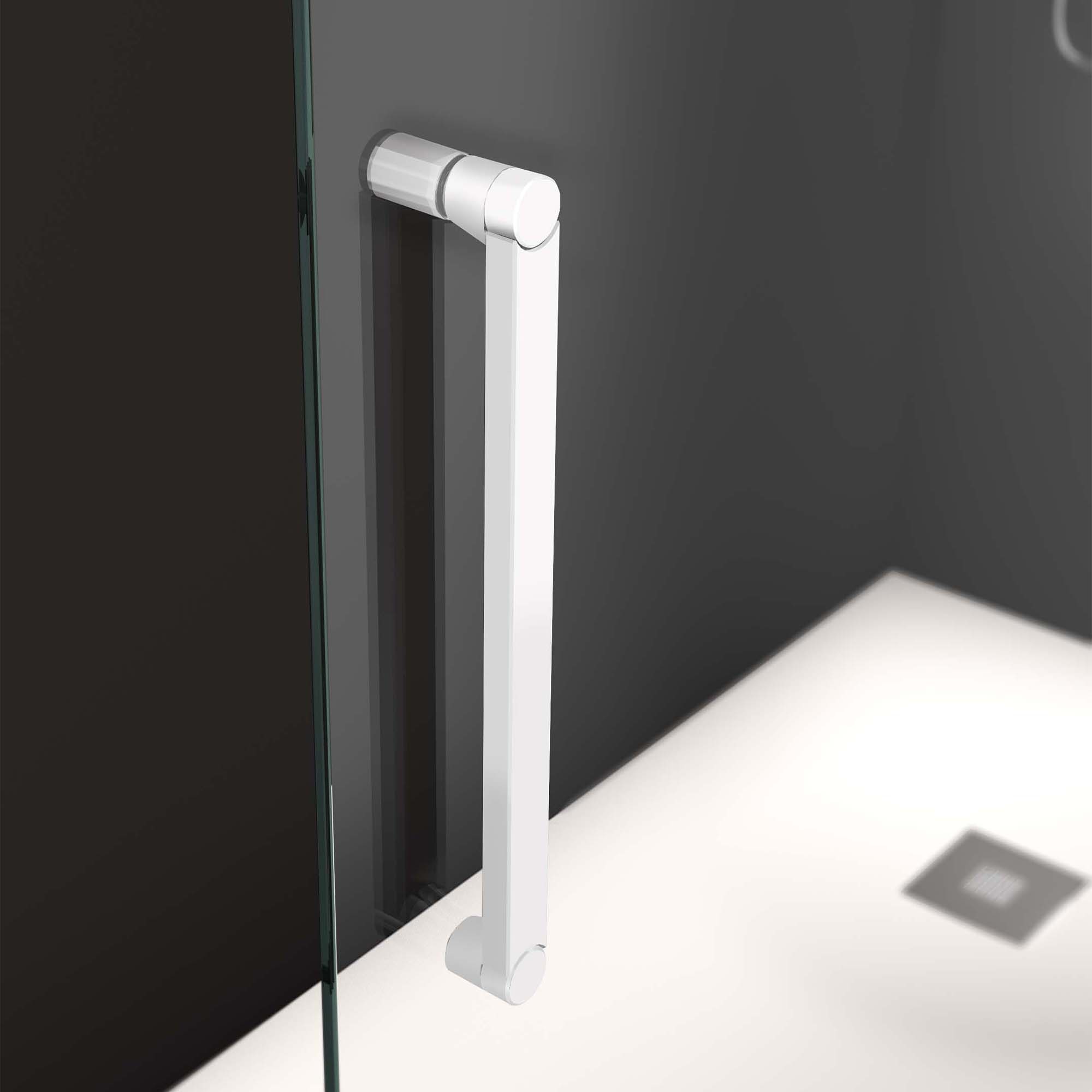 Imagen 3 de Mampara de ducha frontal Vanity VY-225 Profiltek - Blanco mate De 135 a 140 cm Blanco mate