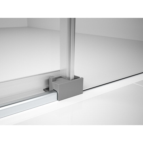 Mampara de bañera izquierda Plus Evolution Duscholux - Plata mate Mampara de 170,1 cm a 210 cm Plata mate-3