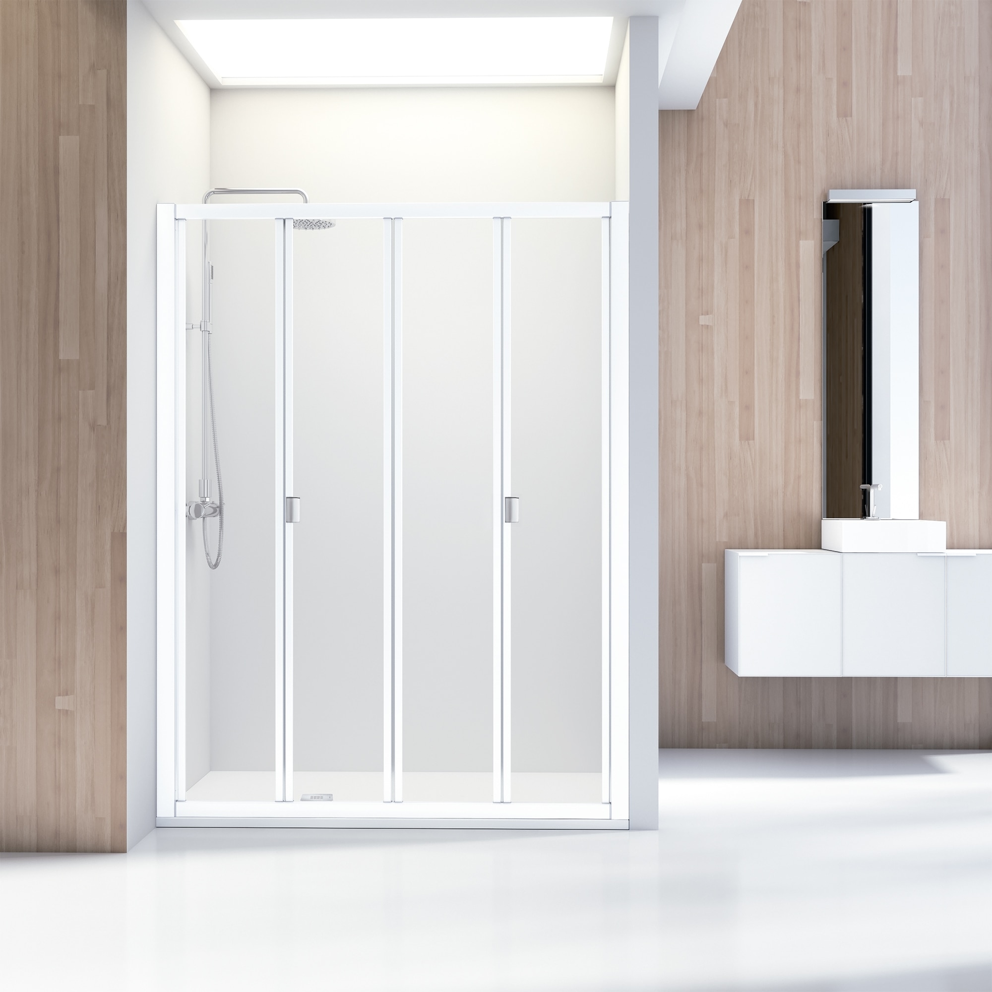 Imagen de Profiltek Duna DU-212 mampara 4 puertas 195 cm en OfertitasTOP