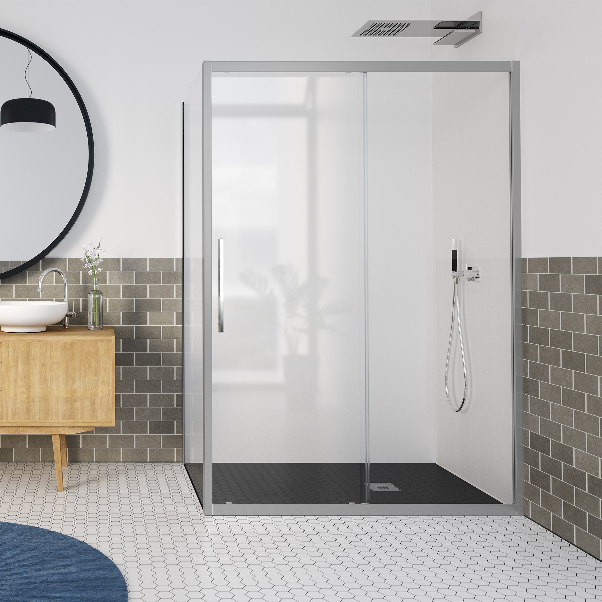 Imagen de Profiltek Elma mampara 6 mm 195 cm ducha angular en OfertitasTOP