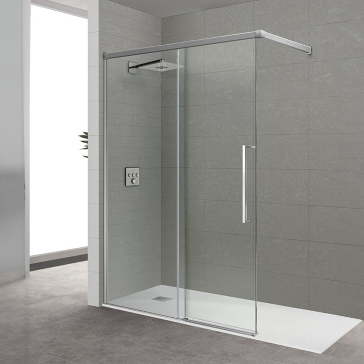 Imagen de Ibermampara Estambul-8 CC mampara 120 cm, 8 mm en OfertitasTOP