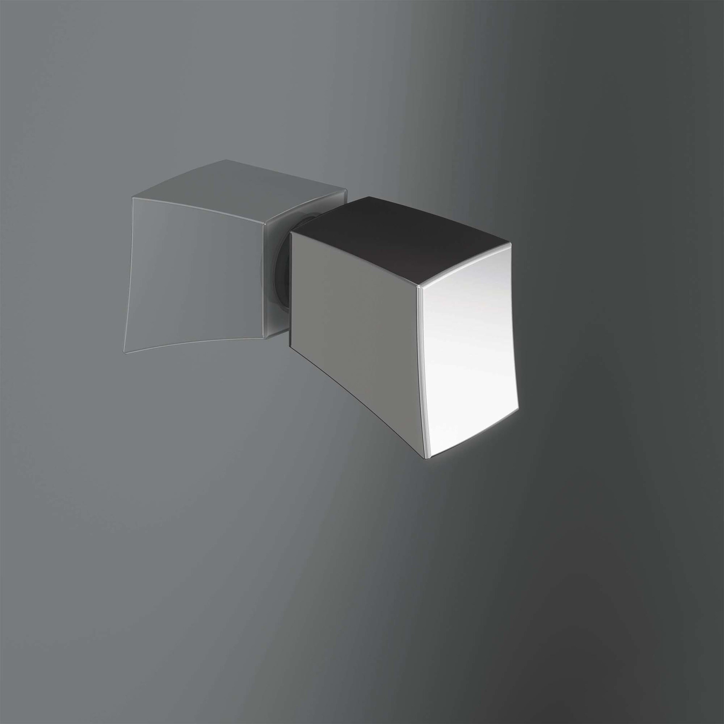 Mampara de ducha frontal Arcoiris Plus AC-207 Profiltek - Cromo De 111 a 140 cm Cromo-3