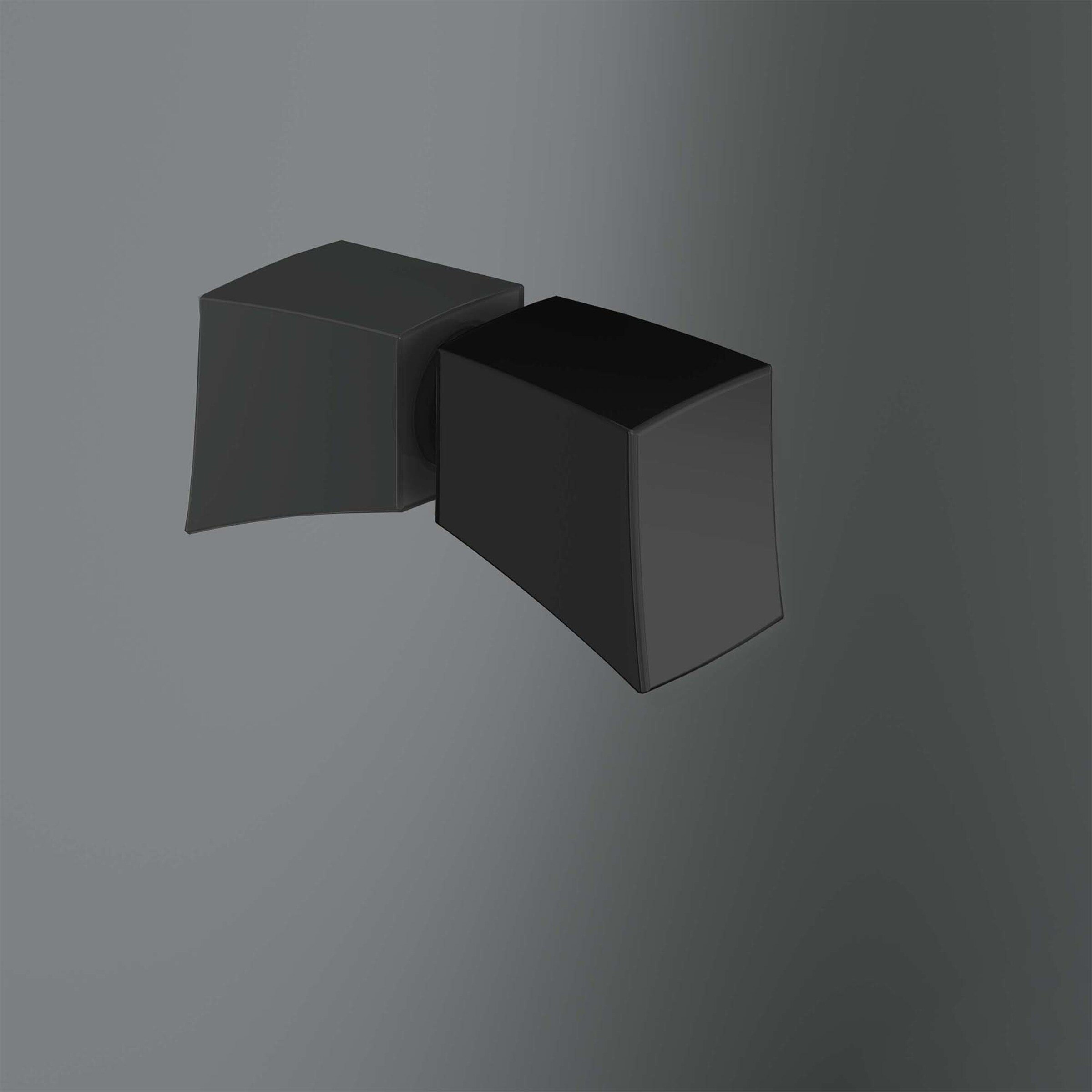 Mampara de ducha frontal Arcoiris Plus AC-207 Profiltek - Negro mate De 111 a 140 cm Negro mate-3