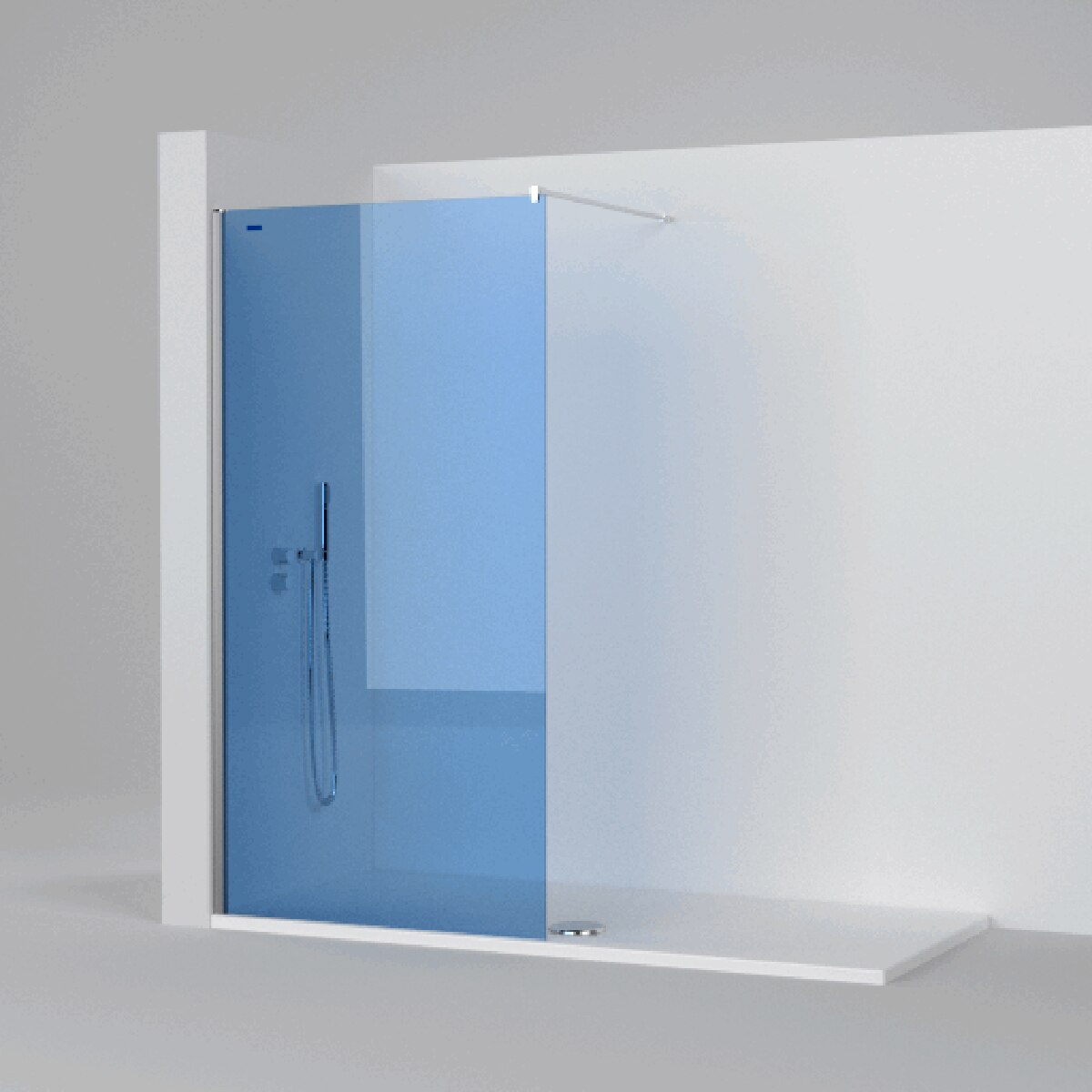 Panel fijo Ducha D5 Air Izquierdo Duscholux - Blanco De 60 a 100 cm Blanco-4