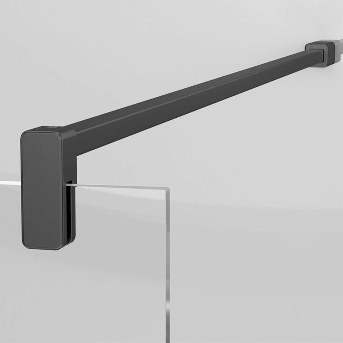 Panel fijo Ducha D2 Sky Izquierdo Duscholux - Negro mate De 70 a 100 cm Negro mate-2