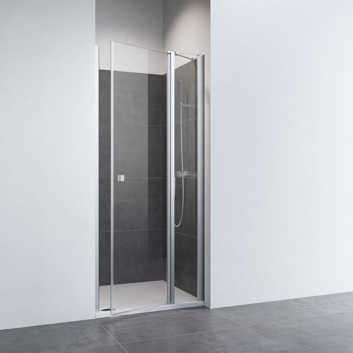 Imagen de Duscholux D2 Swing Mampara ducha 200 cm, 5 mm en OfertitasTOP