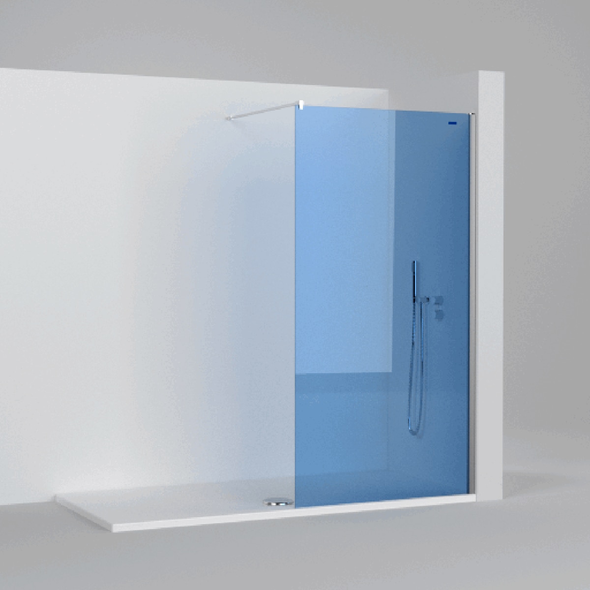 Panel fijo Ducha D4 Fly Derecho Duscholux - Plata mate De 140,1 a 150 cm Plata mate-2
