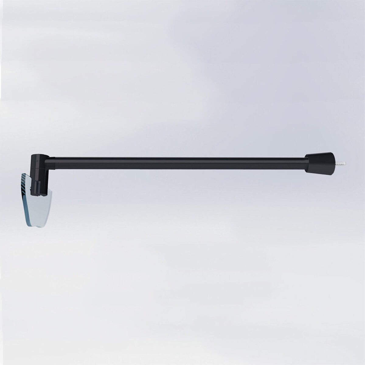 Panel fijo Ducha D1 Mode Duscholux Negro mate-2