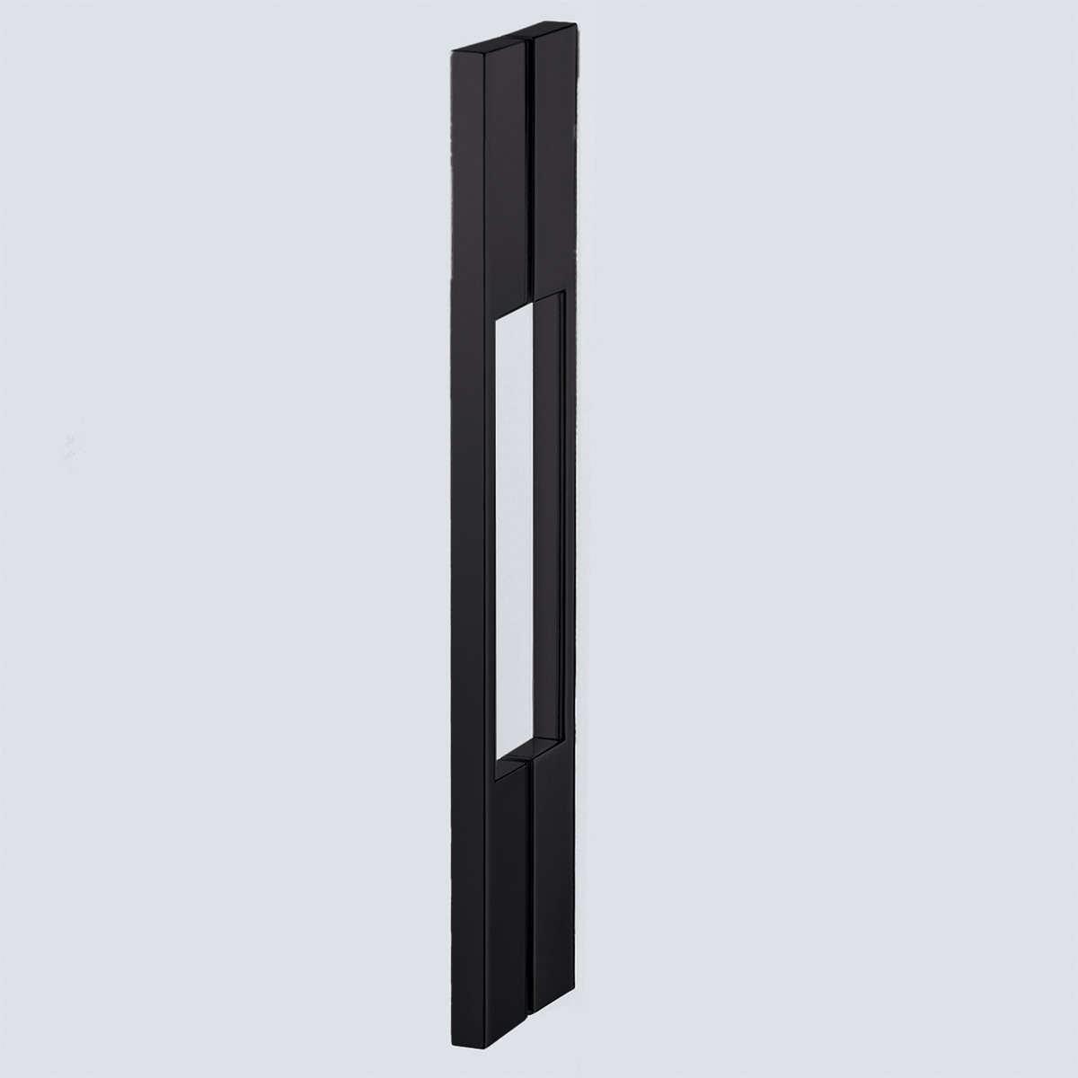 Mampara Bañera frontal D3 Gredel 1F+1P Derecha Duscholux Negro mate De 105 a 140 cm Negro mate-3