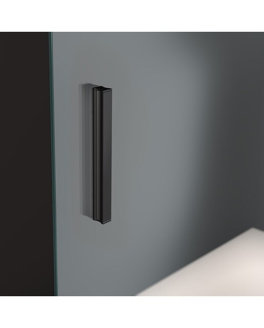 Mampara de ducha frontal Salma SA-310 Profiltek - Negro De 95 a 98 cm Negro-4