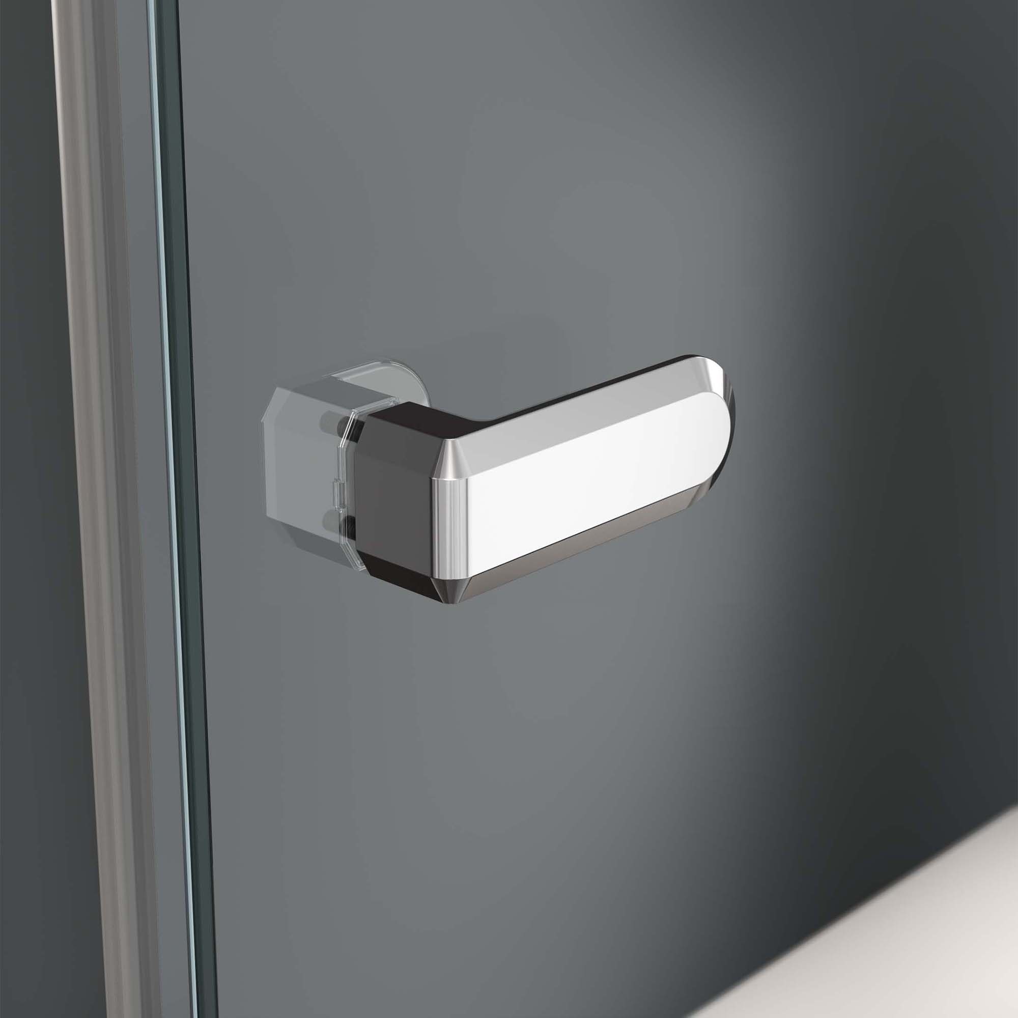 Mampara de ducha frontal Galilea GA-209 Profiltek - Cromo De 110 a 140 cm Cromo-3