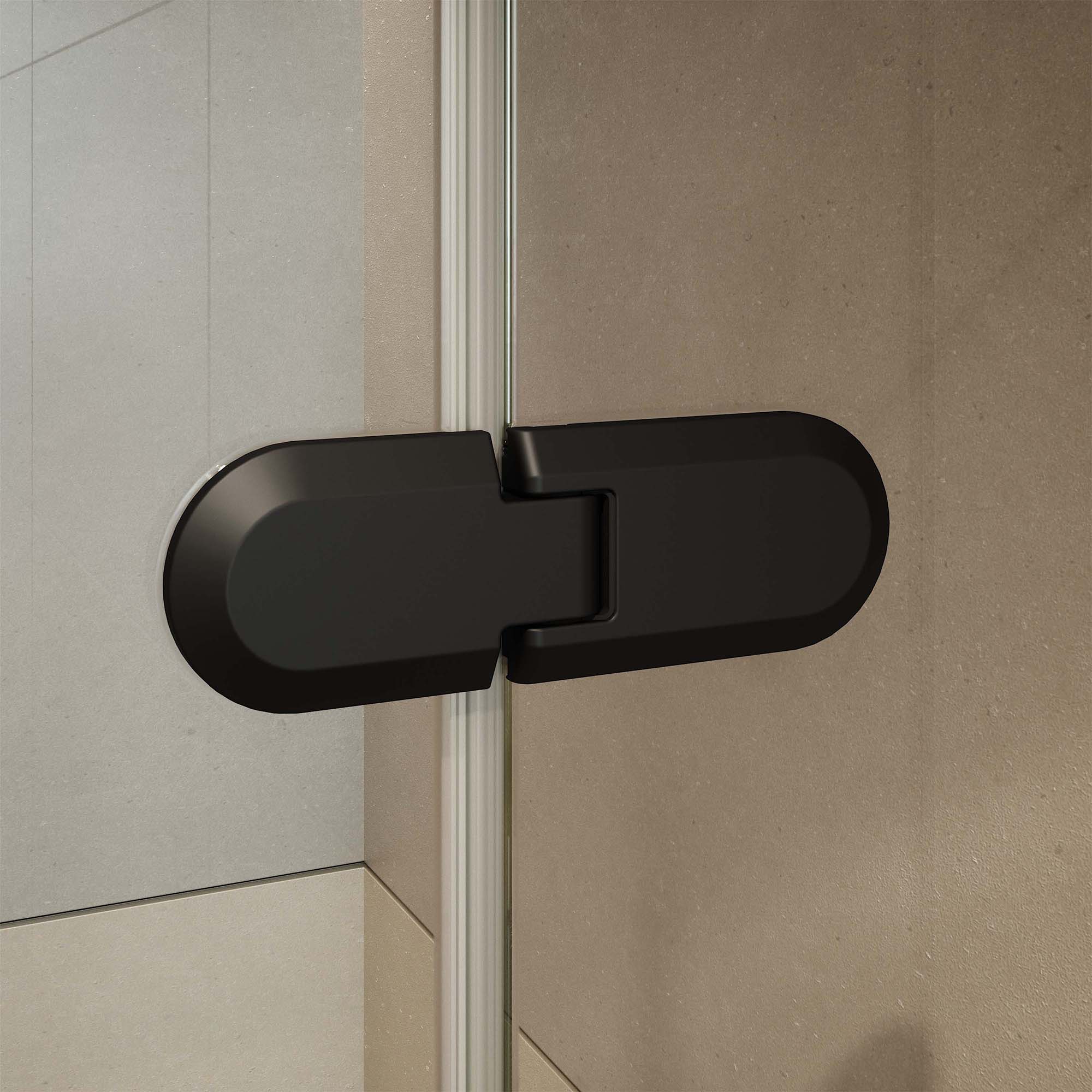 Mampara de ducha frontal Galilea GA-209 Profiltek - Negro mate De 110 a 140 cm Negro mate-4