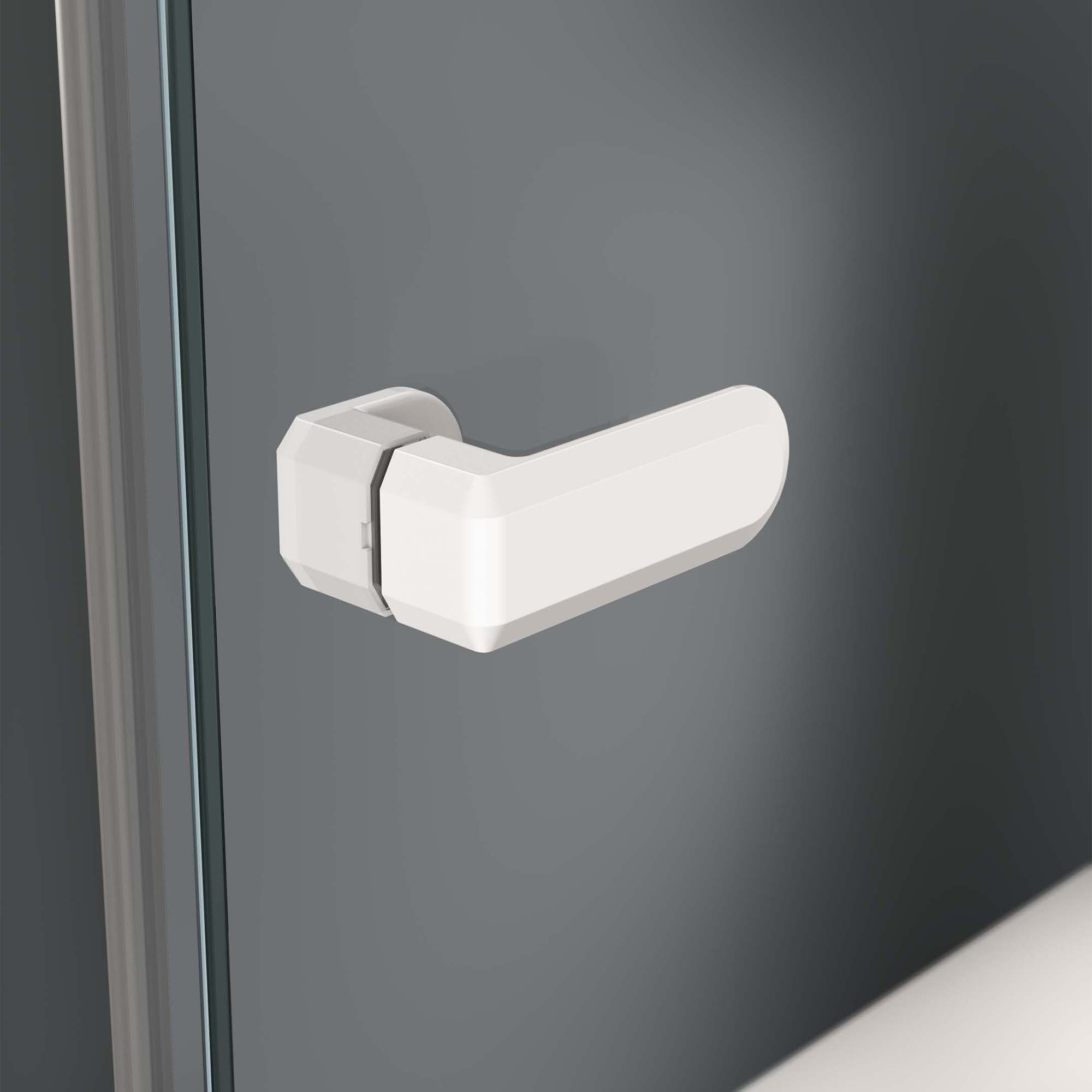 Mampara de ducha frontal Galilea GA-209 Profiltek - Blanco mate De 110 a 140 cm Blanco mate-3