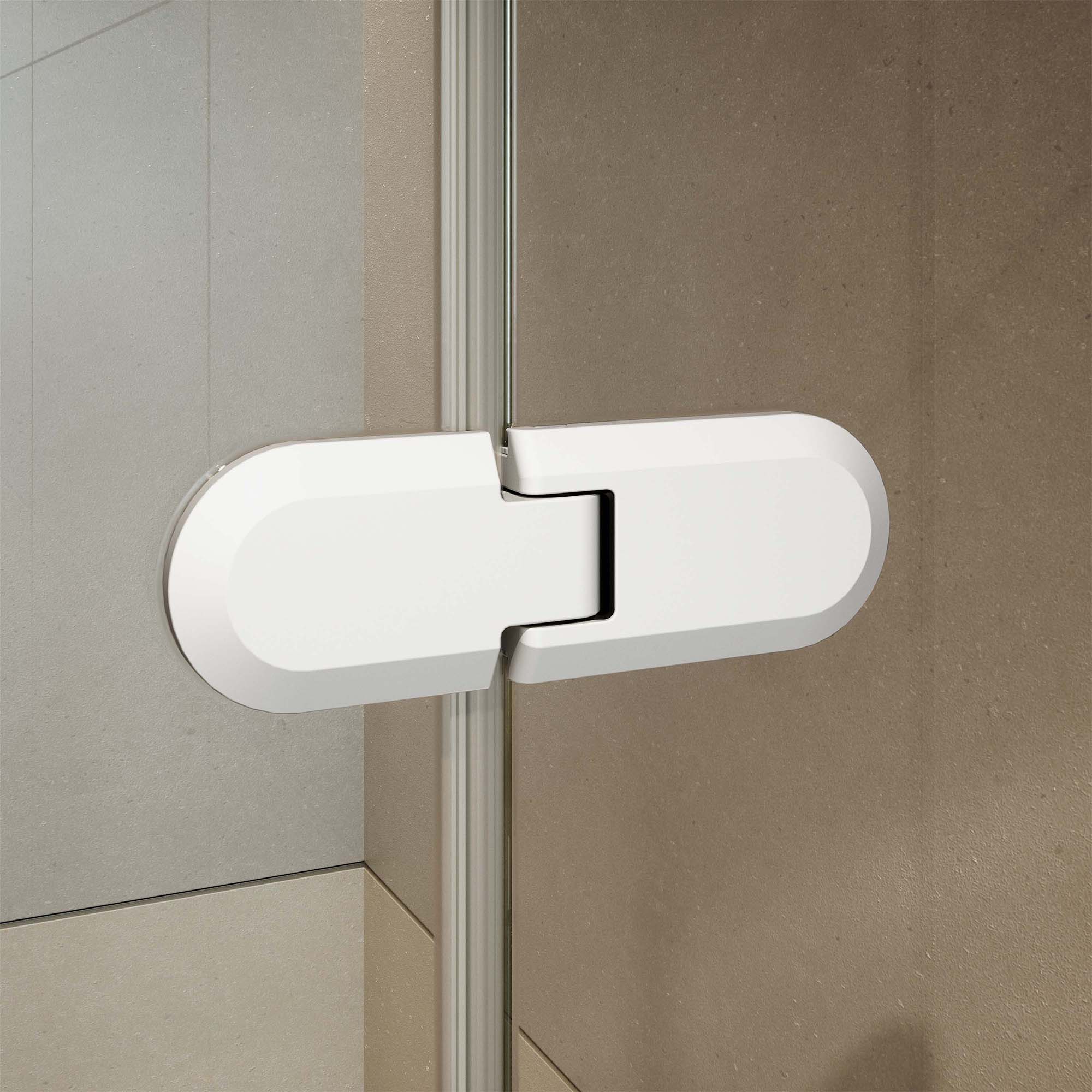 Mampara de ducha frontal Galilea GA-209 Profiltek - Blanco mate De 110 a 140 cm Blanco mate-4