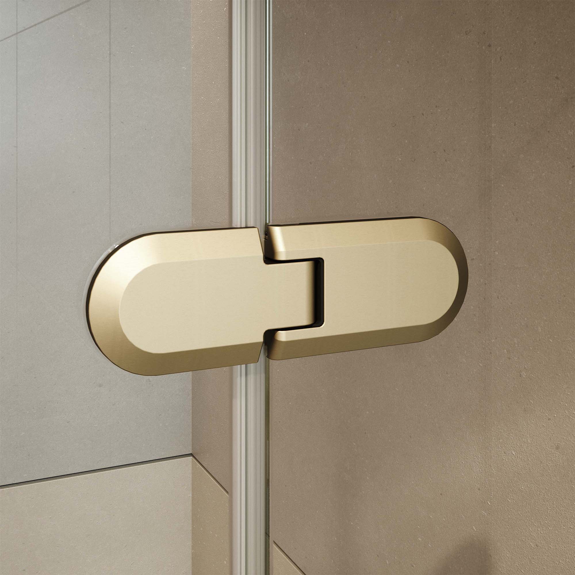 Mampara de ducha frontal Galilea GA-209 Profiltek - Oro mate De 110 a 140 cm Oro mate-4