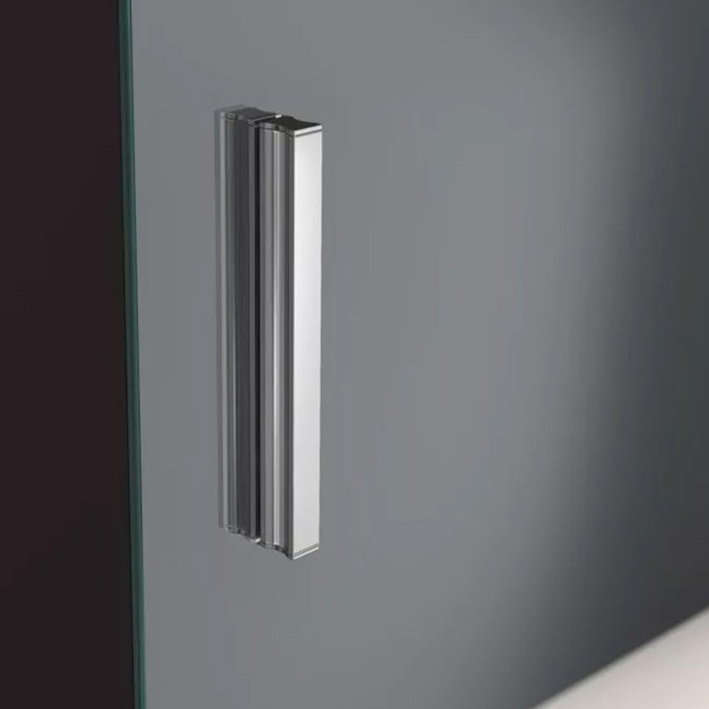 Mampara de ducha frontal Hada Plus HP-307 Profiltek - Plata brillo De 67 a 71 cm Plata brillo-3