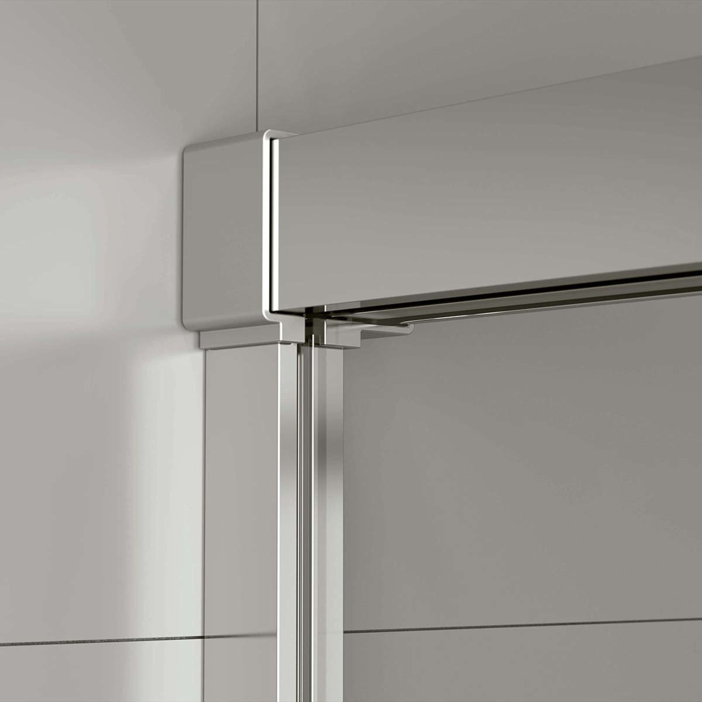 Mampara Bañera frontal D2 Gravity 1F+1P Derecha Duscholux - Plata brillo De 180,1 a 200 cm Plata brillo-2