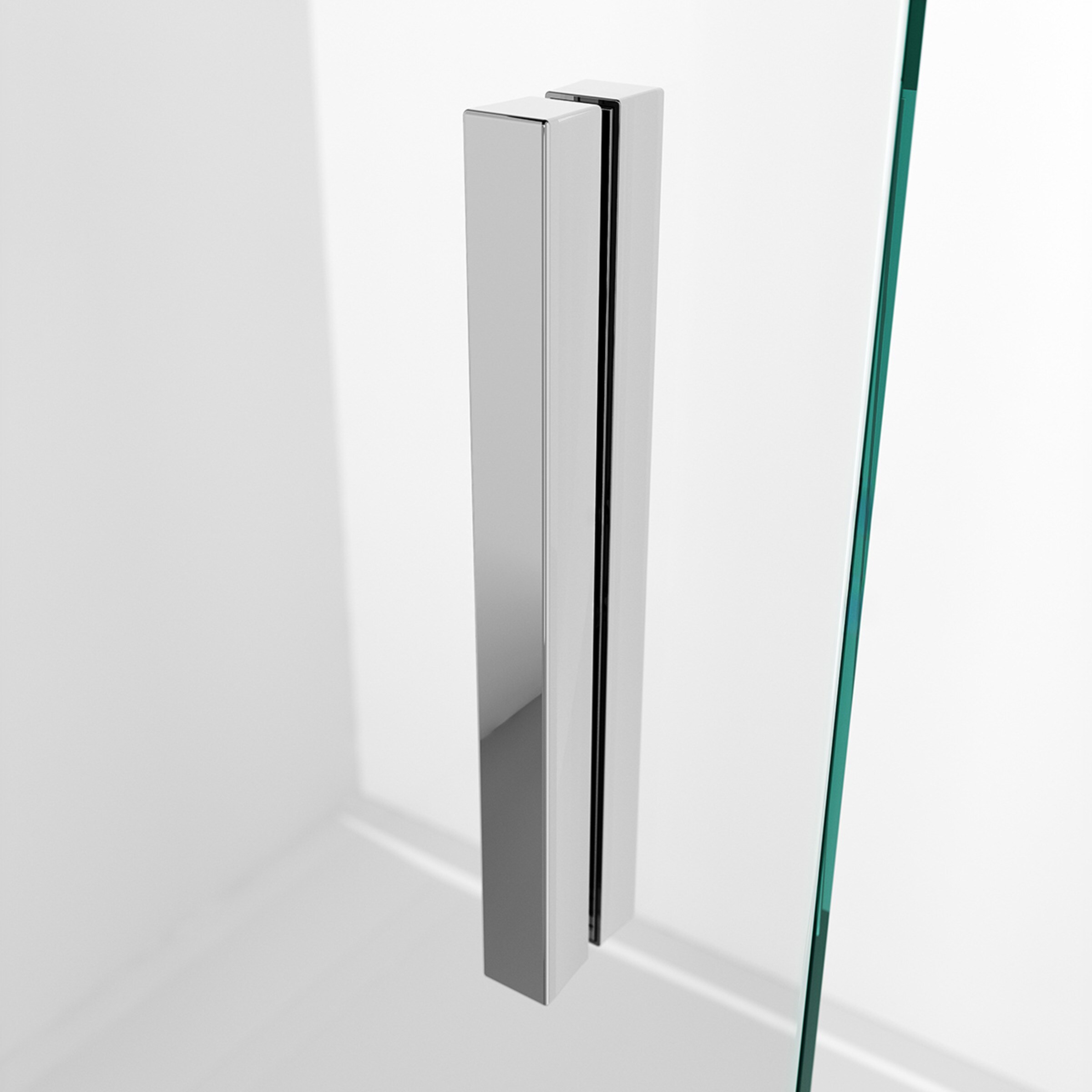 Mampara Bañera frontal D2 Gravity 1F+1P Derecha Duscholux - Plata brillo De 180,1 a 200 cm Plata brillo-3