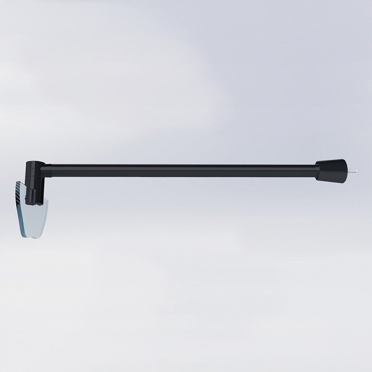 Panel fijo Ducha D0 Basic Duscholux - Negro mate De 67 a 68,5 cm Negro mate-2