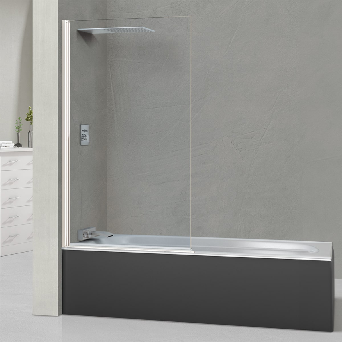 Mampara de bañera Arizona Sport Ibermampara Blanco-1