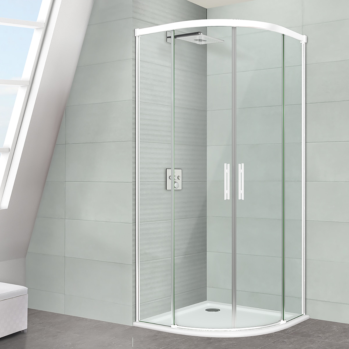 Imagen de Ibermampara Estambul-6 mampara 6 mm 195 cm Cromo en OfertitasTOP